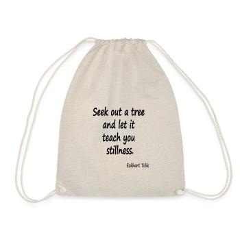 Tree for Stillness - Drawstring Bag - nature - Front