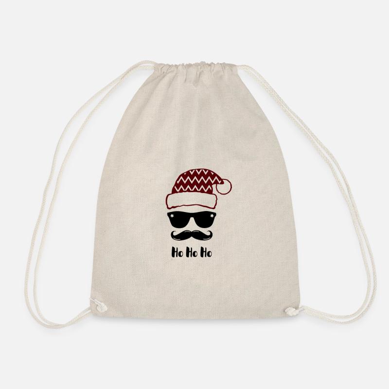Santa Hipster - Turnbeutel - Natur