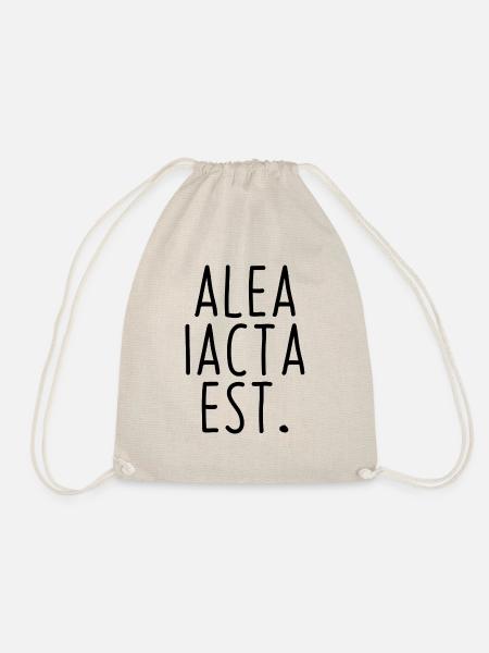 alea iacta est Würfel sind gefallen Latein Sprache - Turnbeutel - Natur