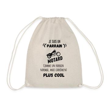 Je suis un parrain motard cool humour citation - Sac de sport léger - nature - Devant