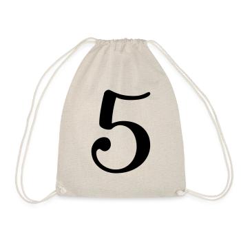 5 - Drawstring Bag - nature - Front