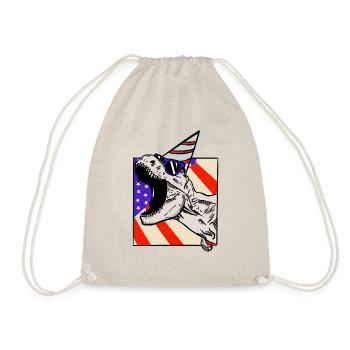 American Dinosaur - Drawstring Bag - nature - Front