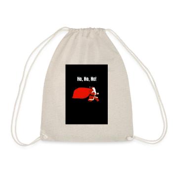 Running Santa Claus - Turnbeutel - Natur - Vorne