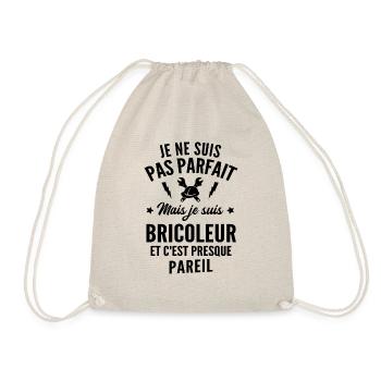 pas parfait mais bricoleur / humour bricoleur - Sac de sport léger - nature - Devant