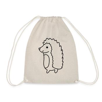 Jolis hérissons dessinant des animaux sauvages - Sac de sport léger - nature - Devant