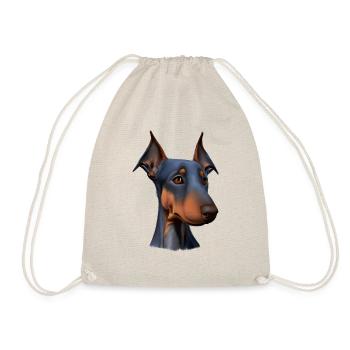 Doberman Doberman chiot Doberman chien dresseur - Sac de sport léger - nature - Devant