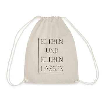 Kleben und Kleben lassen - Turnbeutel - Natur - Vorne