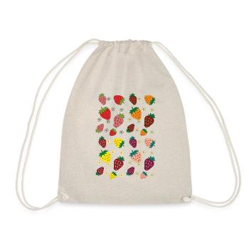 Strawberries colorful - Drawstring Bag - nature - Front