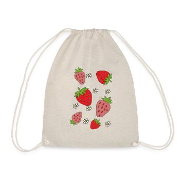 Fraises - Sac de sport léger - nature - Devant