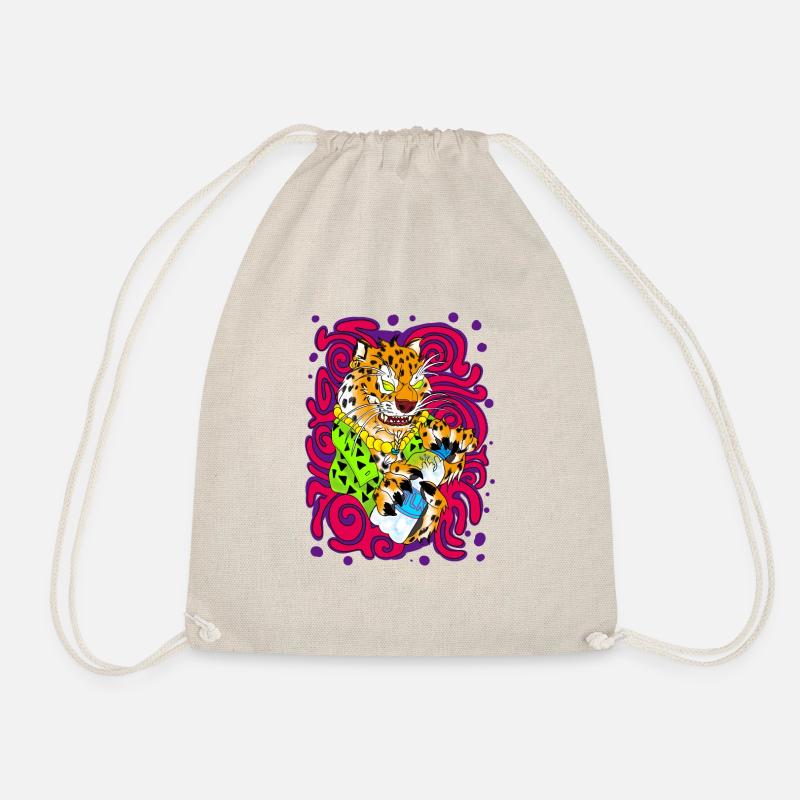 Thirsty Panther - Drawstring Bag - nature
