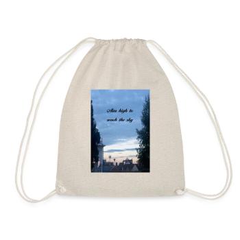 Aim high to reach the sky - Drawstring Bag - nature - Front