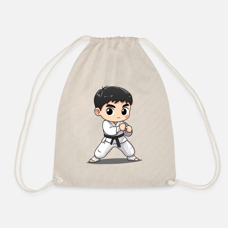 Taekwondo Martial Arts Karate - Drawstring Bag - nature