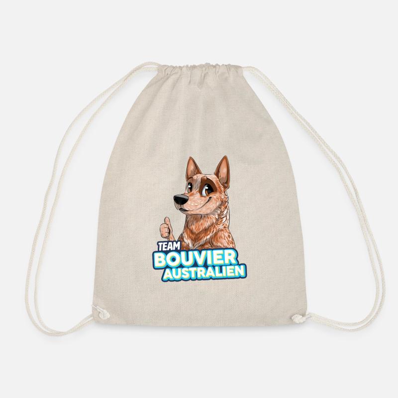 TEAM Australian Cattle Dog - Red - Drawstring Bag - nature