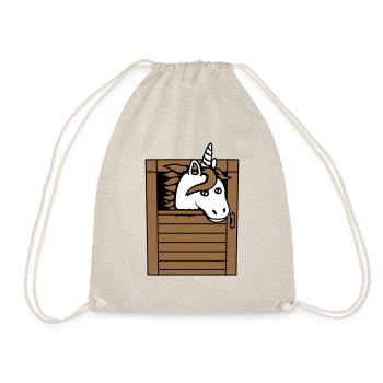 Licorne Cheval Cheval Écurie Poney Cheval Peeps Mignon - Sac de sport léger - nature - Devant