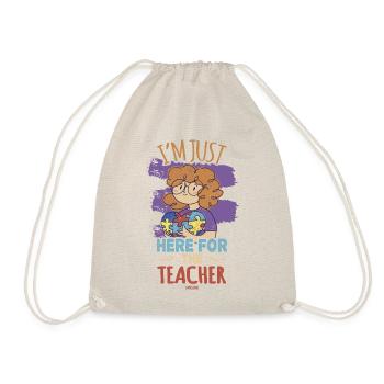 Je suis juste ici pour l’enseignant - Sac de sport léger - nature - Devant