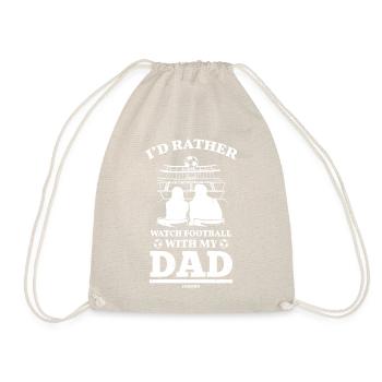 Papa Fille Enfant Fête des Pères Cadeau Fille - Sac de sport léger - nature - Devant