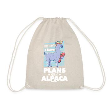 Sorry I Cant I Have Plans With My AlpacaSorry I Ca - Turnbeutel - Natur - Vorne