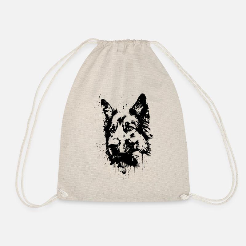 Deutscher Schäferhund - Turnbeutel - Natur