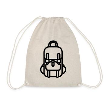 Backpack - Drawstring Bag - nature - Front