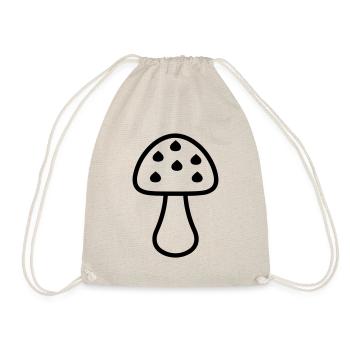 Mushroom - Drawstring Bag - nature - Front