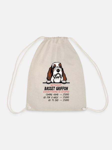 Ohne Basset Griffon ist alles doof - Turnbeutel - Natur