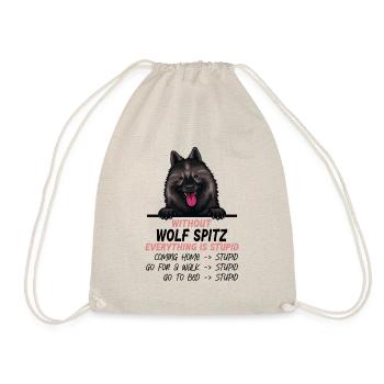 Ohne Wolfsspitz ist alles doof - Turnbeutel - Natur - Vorne
