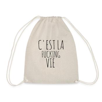 c'est la fucking vie - Turnbeutel - Natur - Vorne