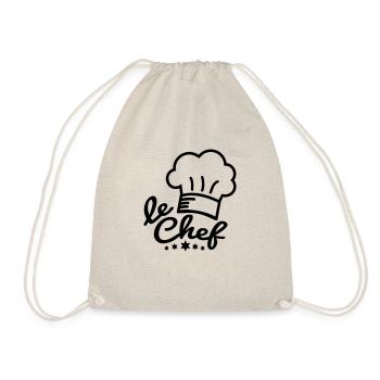 chef_cook__f1 - Drawstring Bag - nature - Front