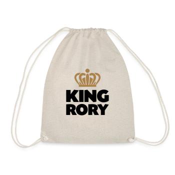 King rory name thing crown - Drawstring Bag - nature - Front