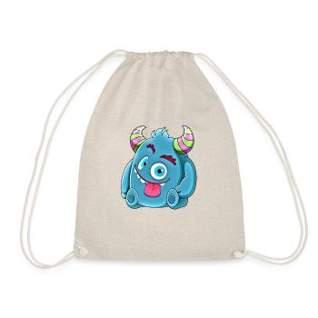 Little cute funny monster No.7 - Drawstring Bag - nature - Front