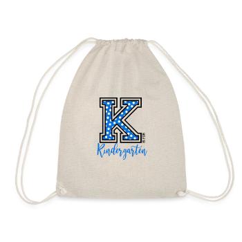 K is for kindergarten - Drawstring Bag - nature - Front