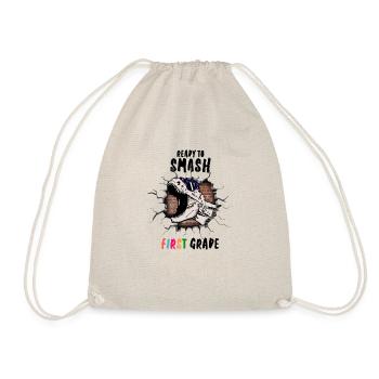 Ready To Smash First Grade - Drawstring Bag - nature - Front