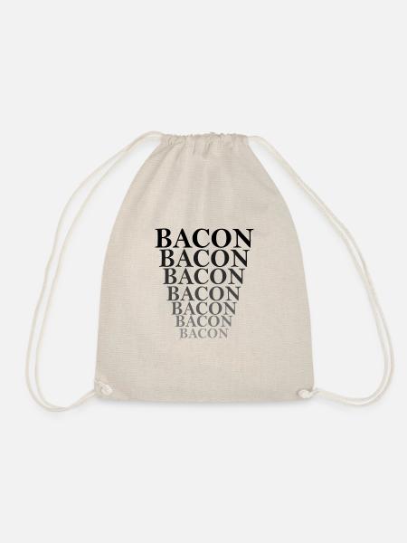 BACON wird kleiner verlauf - Turnbeutel - Natur