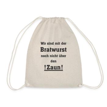 Spruch Bratwurst - Turnbeutel - Natur - Vorne