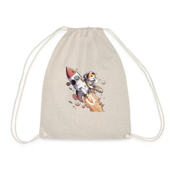 Chuck le chat astronaute - Sac de sport léger - nature - Devant
