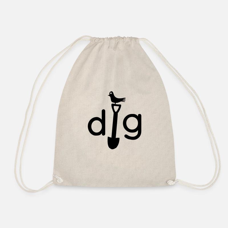dig from Allotment Envy - Drawstring Bag - nature