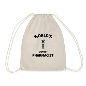 World's Greatest Pharmacist - Drawstring Bag - nature - Front