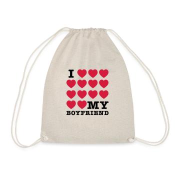 J'aime mon amie (3) - Sac de sport léger - nature - Devant