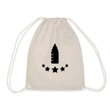 baby__flasche_stars__f1 - Turnbeutel - Natur - Vorne