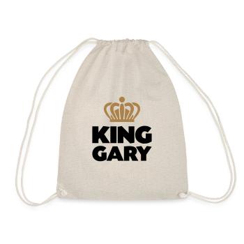 King gary name thing crown - Drawstring Bag - nature - Front