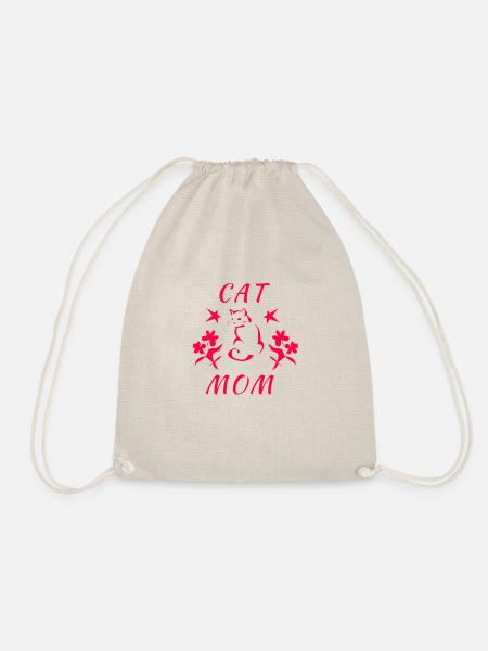 Cat Mom - Turnbeutel - Natur
