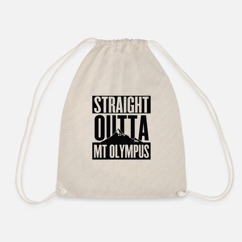 Straight Outta Mt Olympus - Drawstring Bag - nature