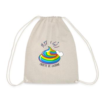crotte de licorne / poopycorn / humour licorne - Sac de sport léger - nature - Devant