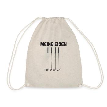 Golf Golfschläger - Turnbeutel - Natur - Vorne
