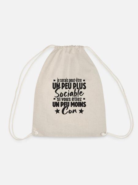 Je Serais Peut Être Un Peu Plus Sociable - Sac de sport léger - nature