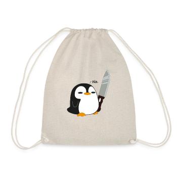 Penguin says No - Drawstring Bag - nature - Front