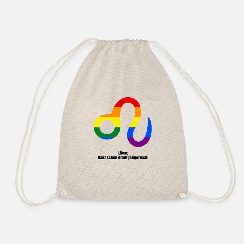 Sternzeichen Löwe Pride Design - Turnbeutel - Natur