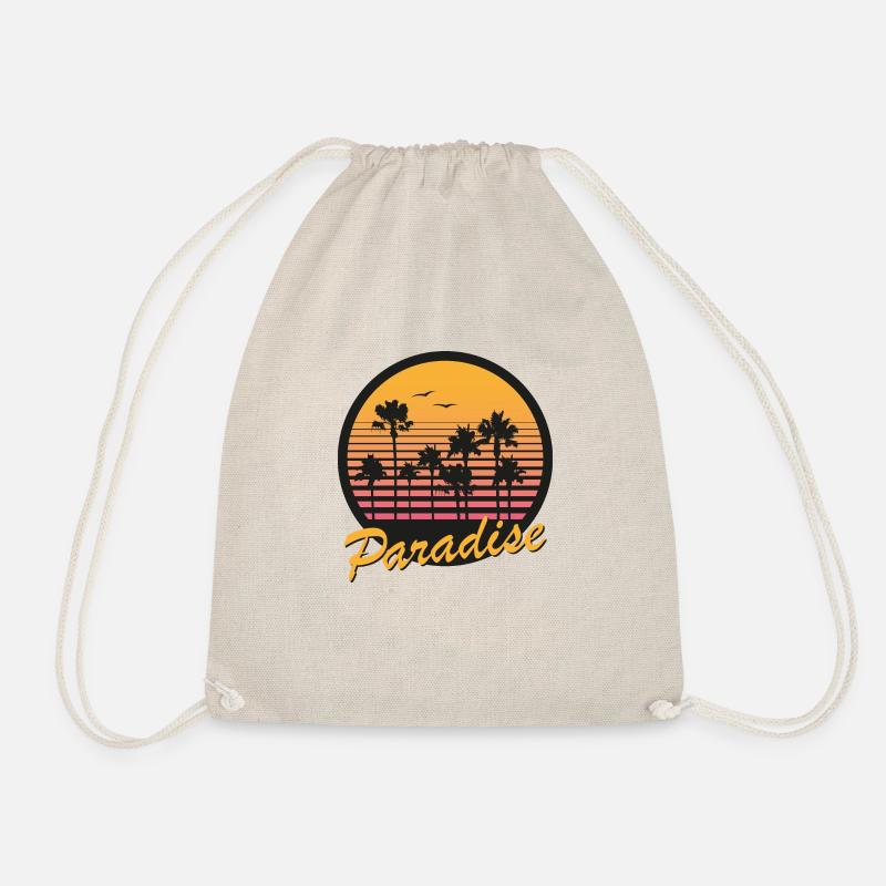 Paradise Sunset - Drawstring Bag - nature