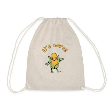 It's corn - a cornstatic design - Drawstring Bag - nature - Front