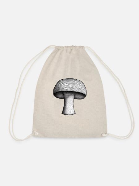 Pilz Pilze Giftpilze Mykologie erdig natürlich 8 - Turnbeutel - Natur